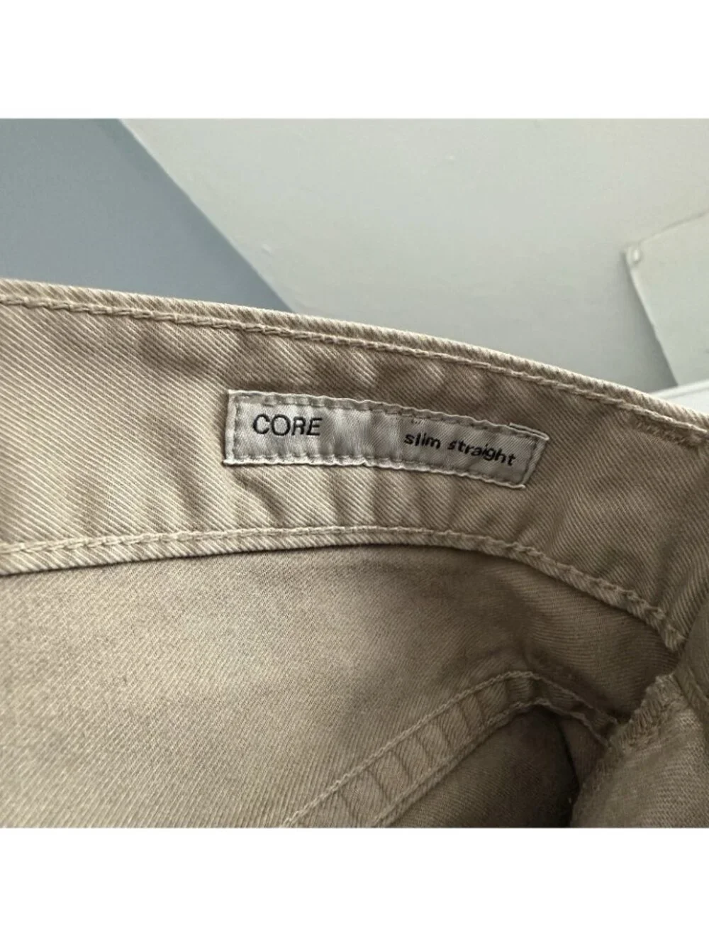 Citizens of Humanity Core Slim Straight Jean Sample in Siena Taupe Size 32